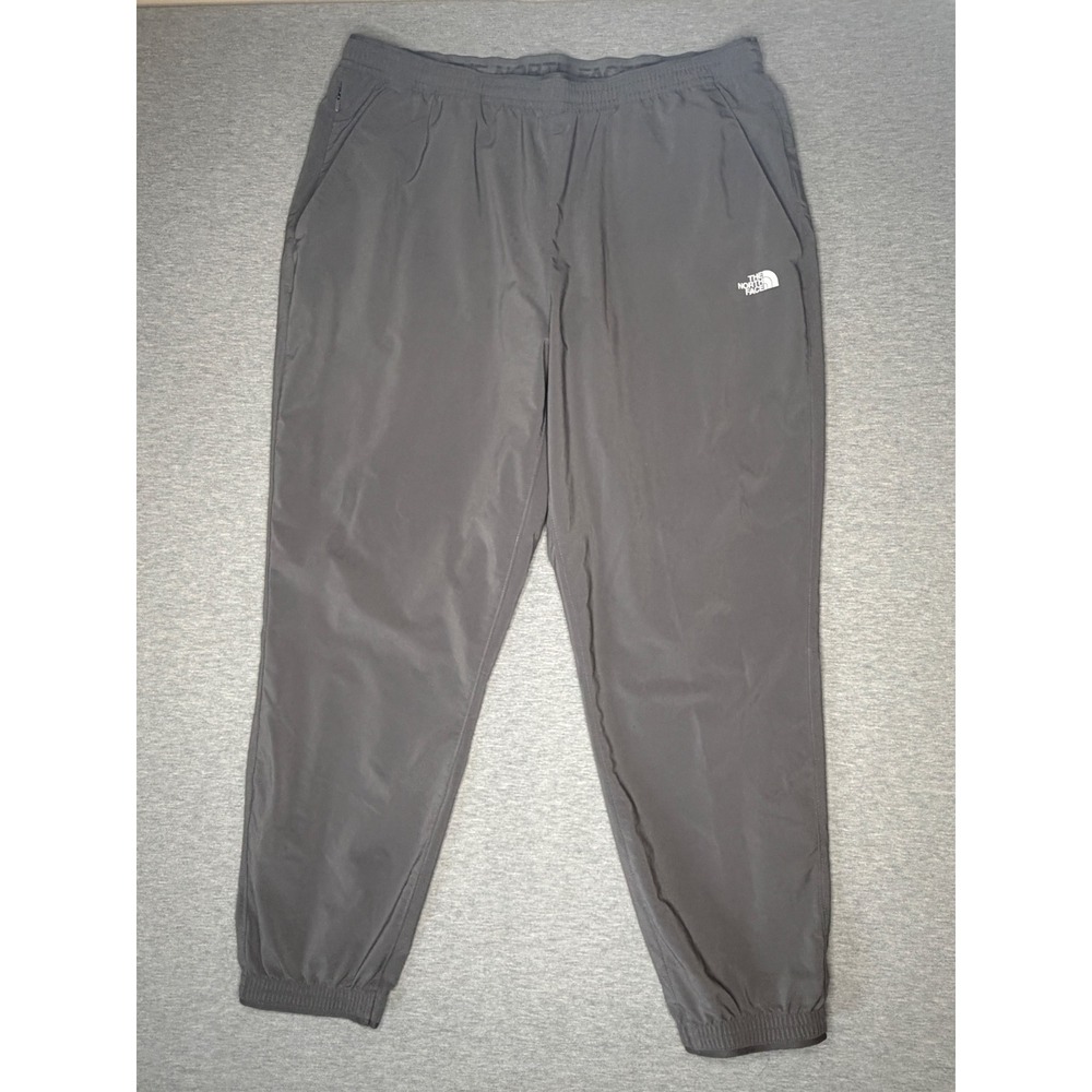 The North Face Womens Grey Jogger Pants XL Elastic‎ Waist Hiking Athleisure - Picture 3 of 10